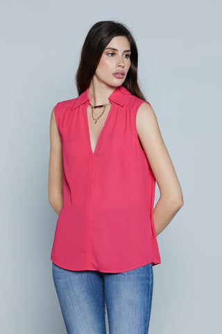 Blusa CORDOBA S/M con Colletto più Collana più Imp.Centrale più Goccia Schiena più Bott.