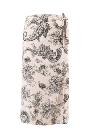 GONGA paisley patterned wrap skirt
