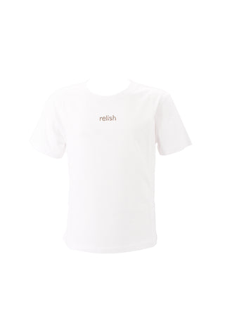 Cadenis_Not half-sleeved T-Shirt with Relish writing