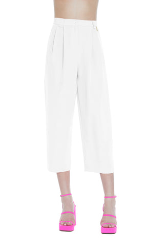 AIKO high-waisted capri pant with pleats