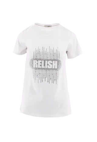 ARLO half-sleeve t-shirt with rhinestone applications
